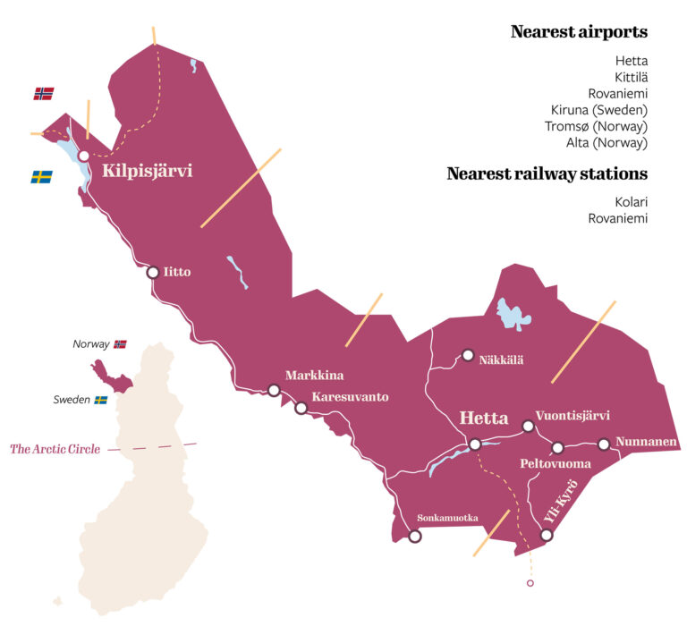 Enveki Map Embrace the Elements - Enontekiö Arctic Lapland